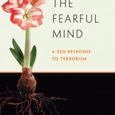 Calming the Fearful Mind book cover showing flower with roots deepening into soil symbolizing peace grounded in understanding