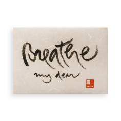 Thich Nhat Hanh's calligraphy: A meditative, print artwork on Unryu Japanese paper.