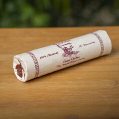 Lama Chodpa natural incense sticks made from 31 wild-harvested medicinal herbs, wrapped in artisanal paper and sealed with Tashi Jong’s wax seal