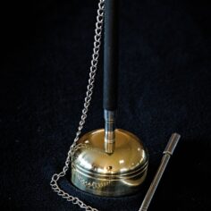 Hand bell detail showing traditional Vietnamese pagoda bell craftsmanship