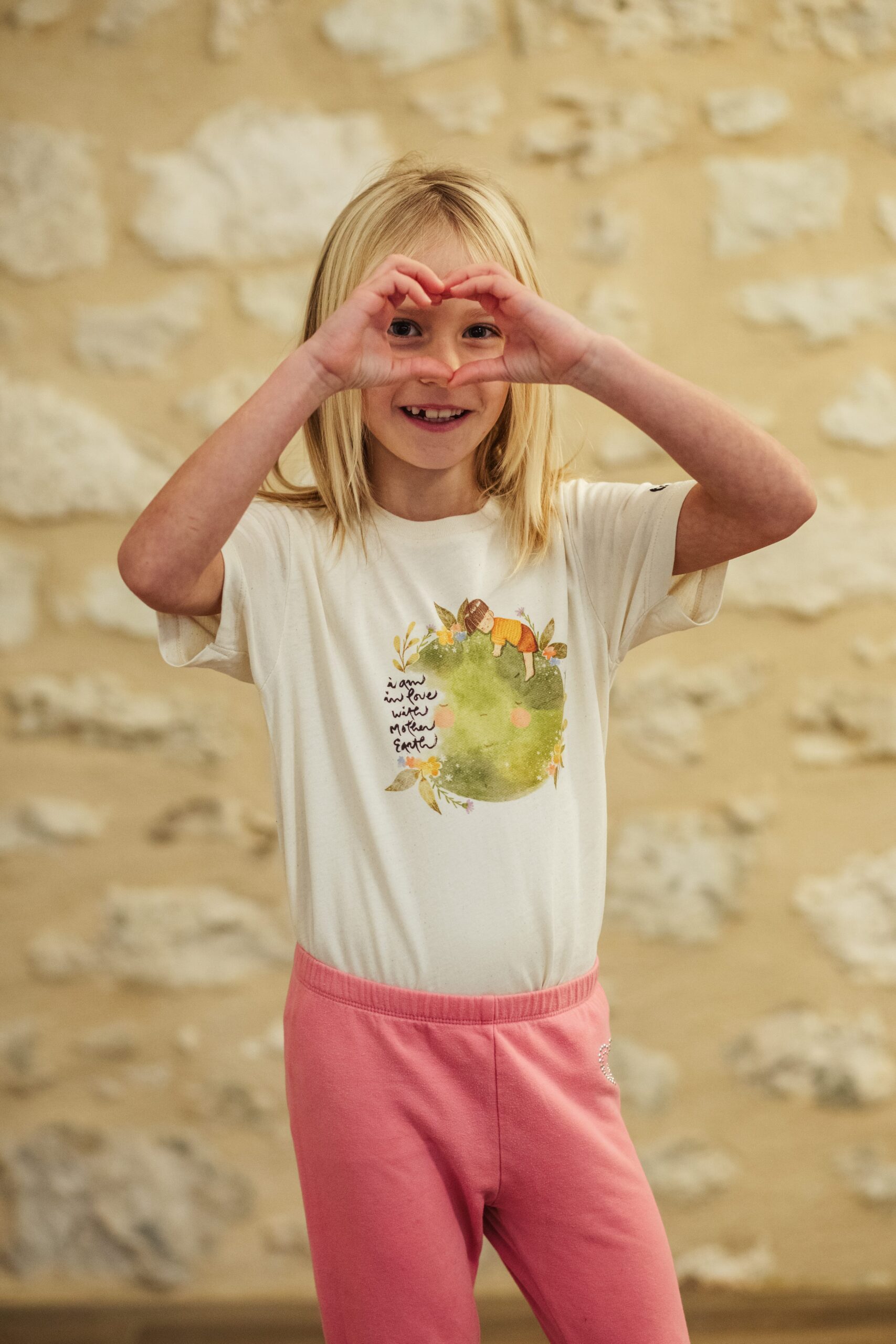 Plum Village Kids T-shirt: I'm In Love With Mother Earth