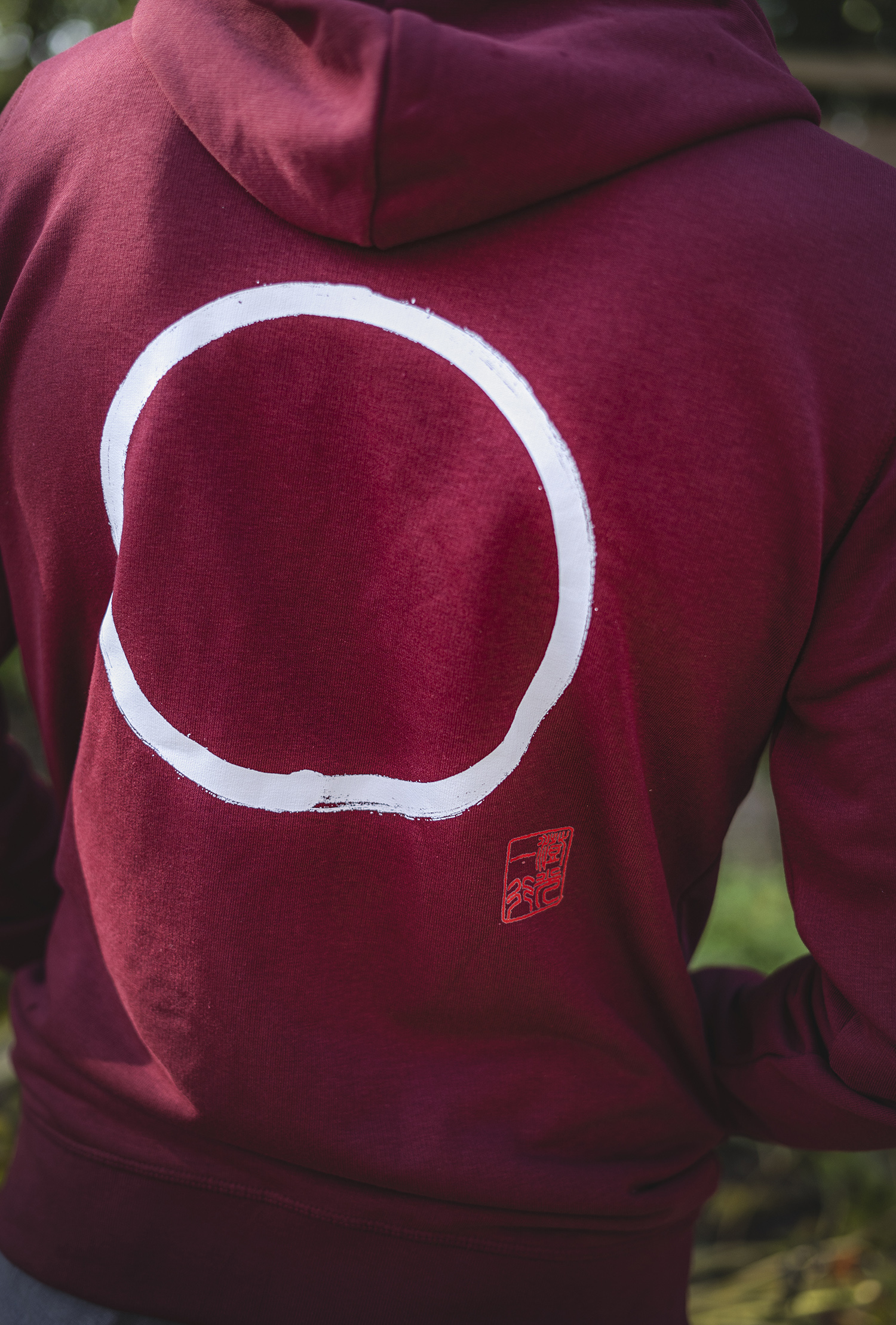 Plum Village Hoodie: Enso Zen Circle