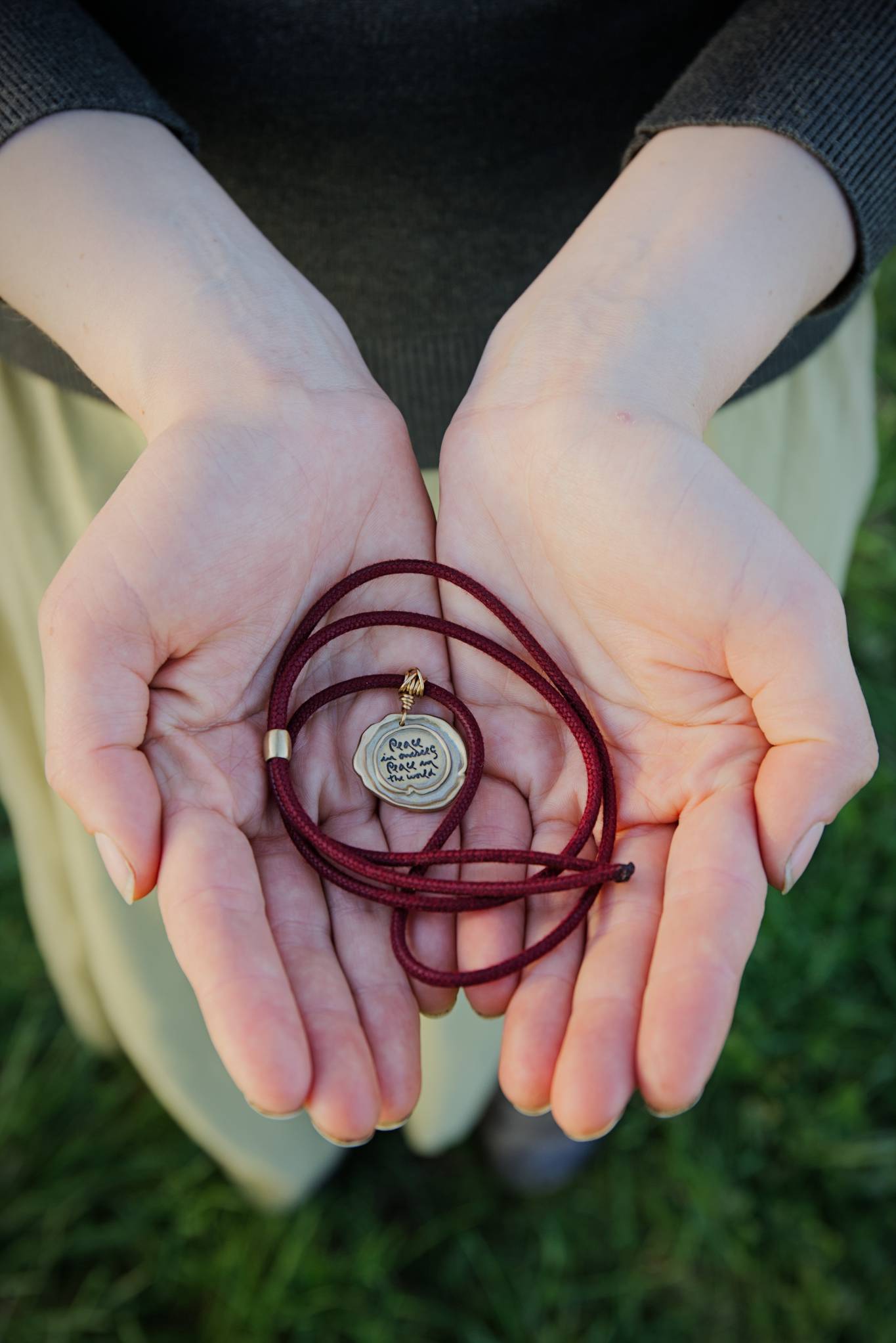 Plum Village Pendant with Thich Nhat Hanh's Calligraphy