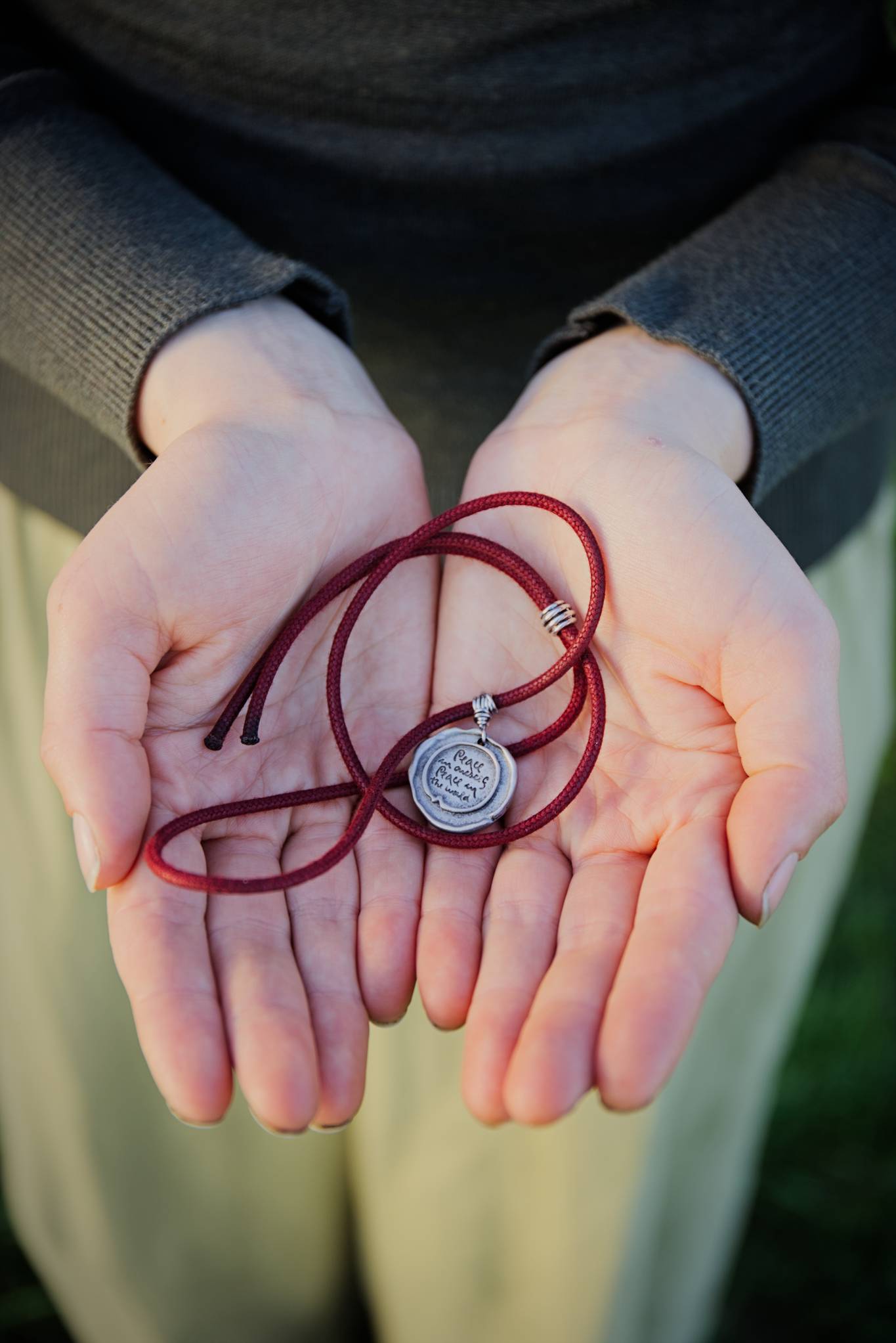 Plum Village Pendant with Thich Nhat Hanh's Calligraphy