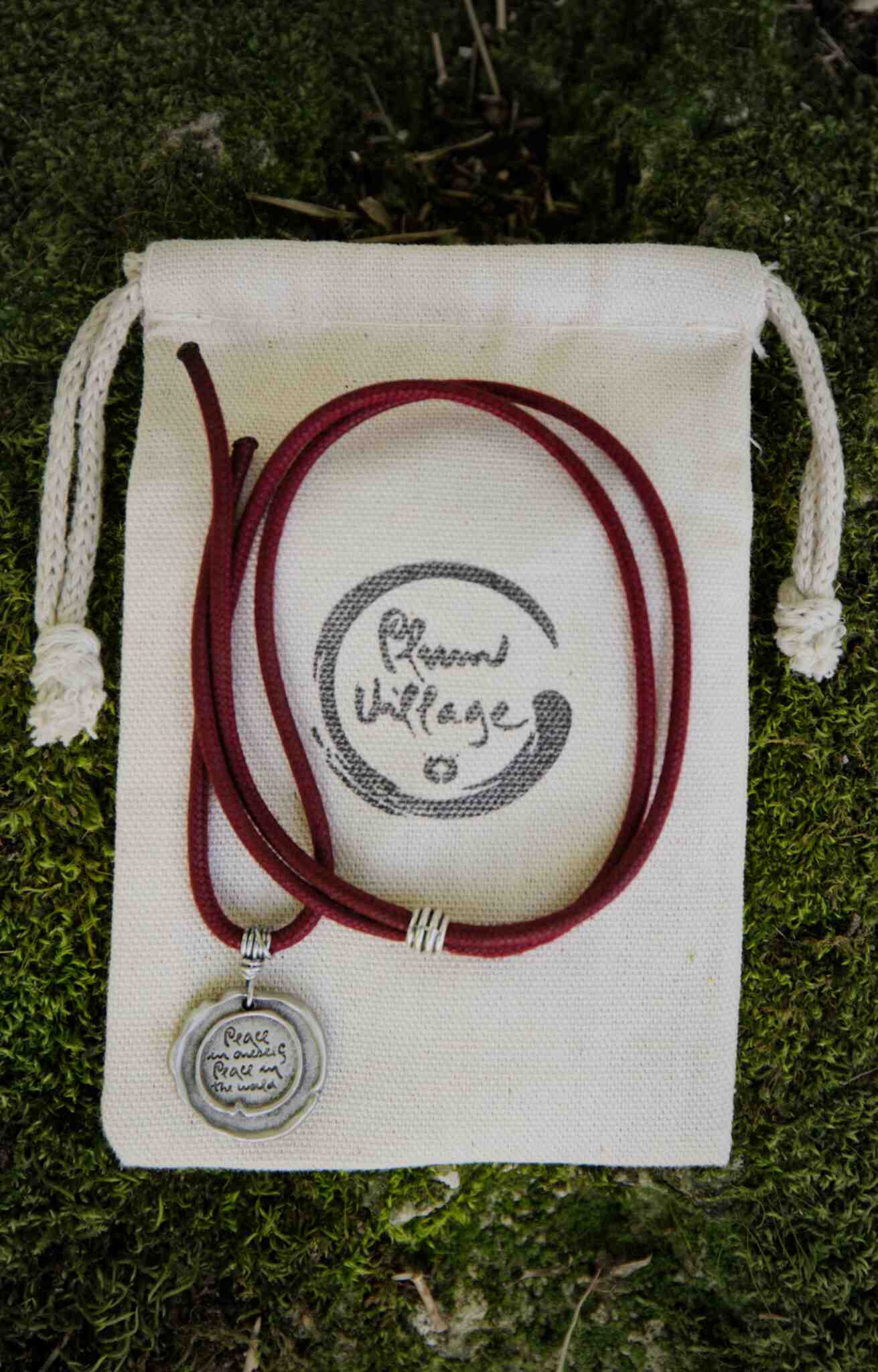 Plum Village Pendant with Thich Nhat Hanh's Calligraphy