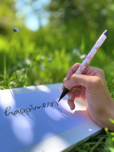 Plum Village Flower Brush Pen for Calligraphy