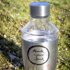 Plum Village Insulated Stainless Steel Water Bottle 400ml
