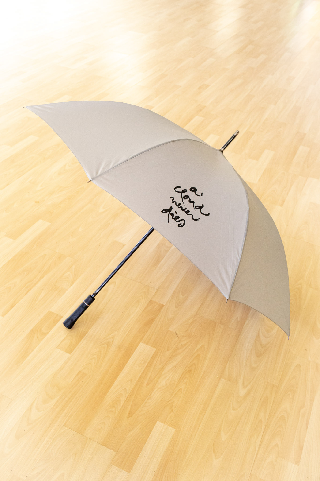 Plum Village Calligraphy Umbrella | Walking Peacefully in the Rain