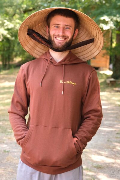 Plum Village Brown Hoodie